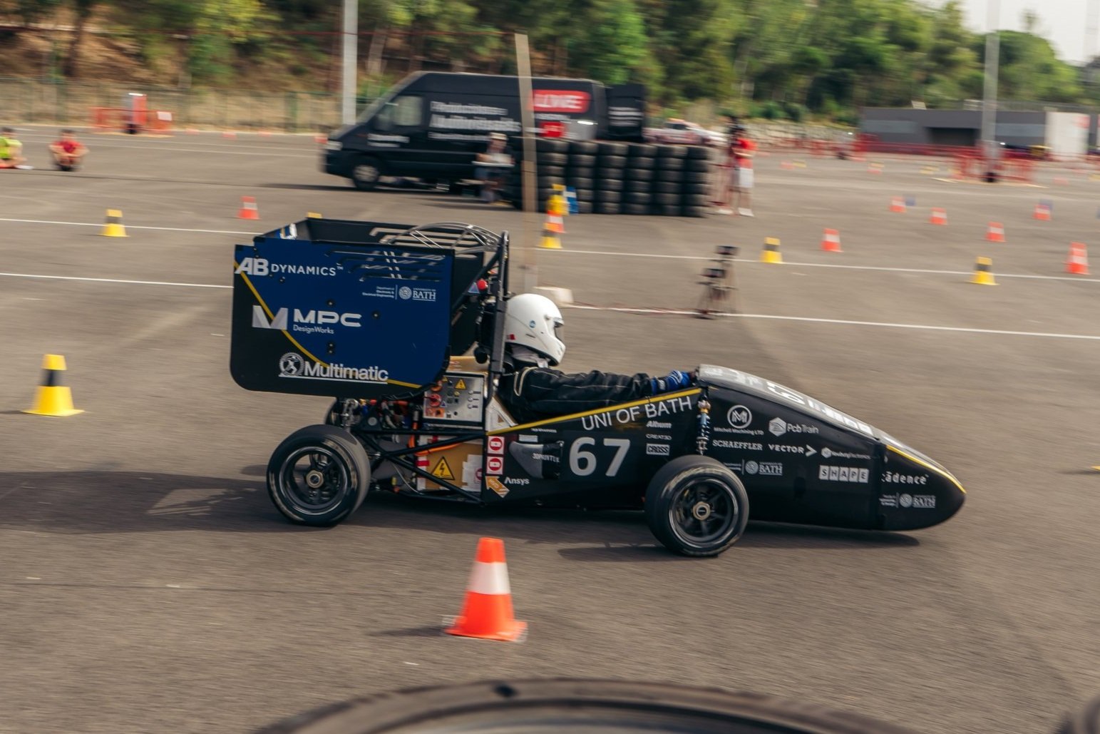 TBRe car at Formula Student